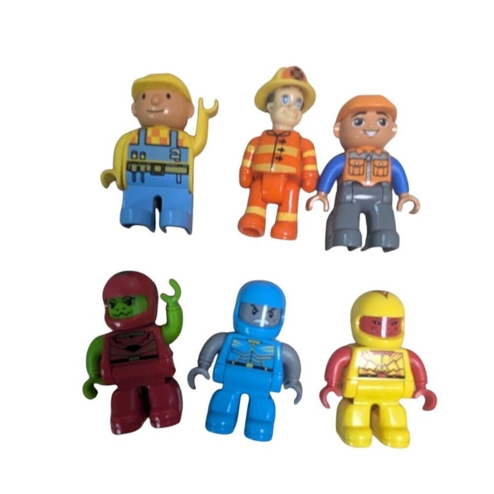 Small Figurines for building blocks Set Of 6 Mixed Characters‎